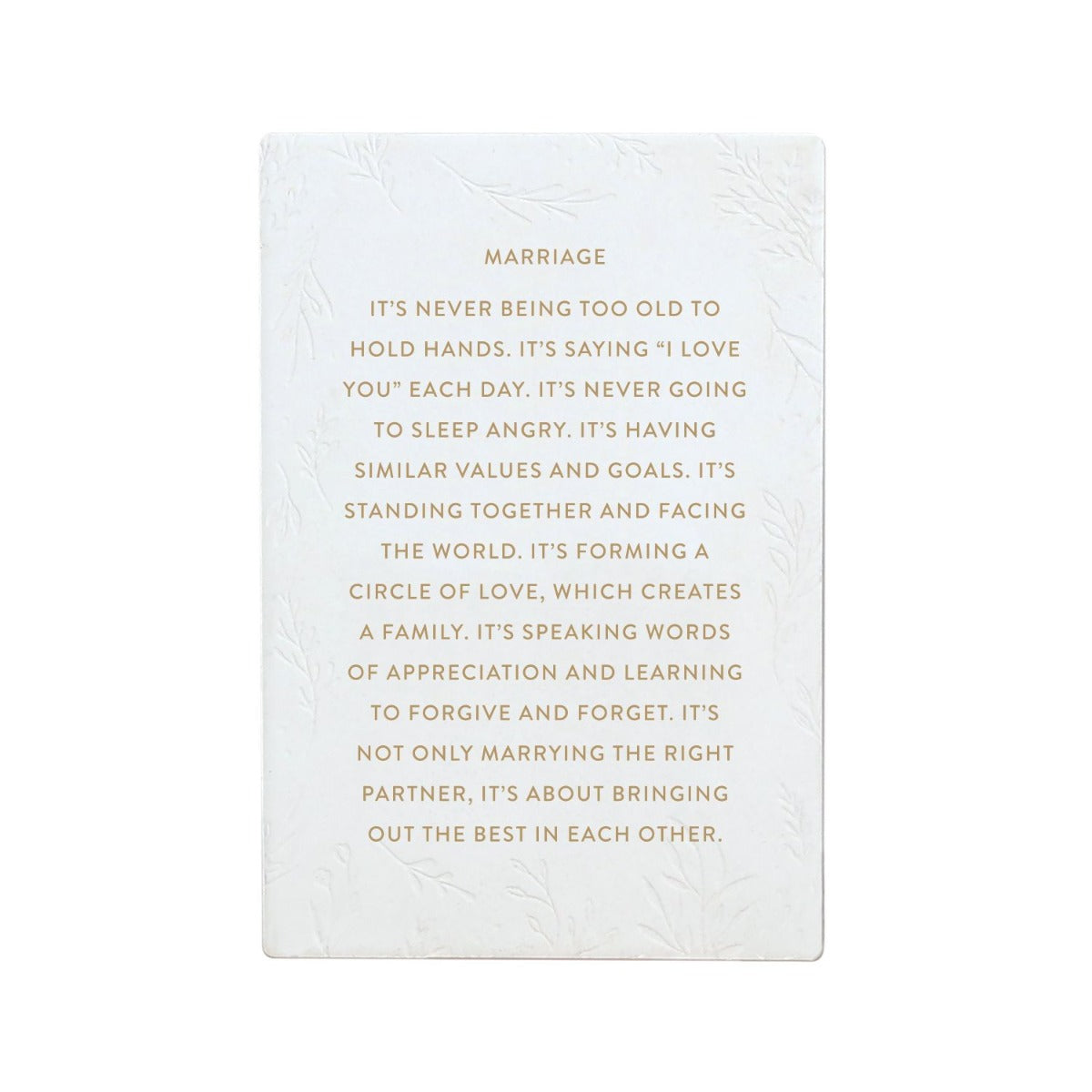 Marriage Life Quote front