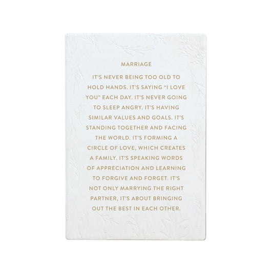 Marriage Life Quote front