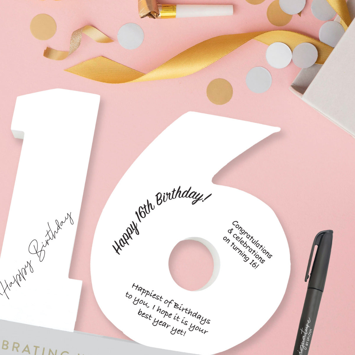 Signature Number - 16th Birthday