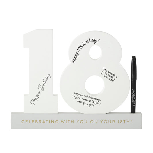 Signature Number - 18th Birthday