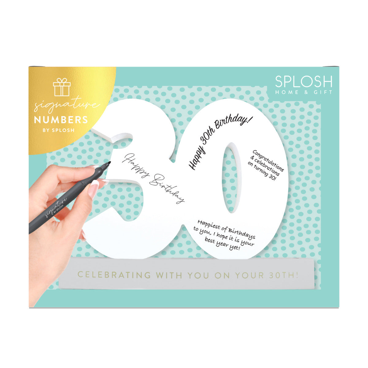 Signature Number - 30th Birthday