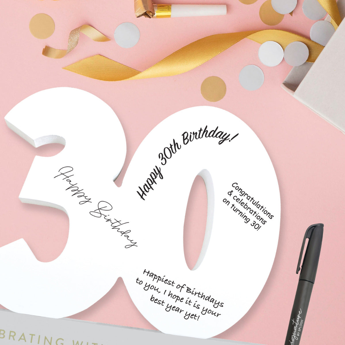 Signature Number - 30th Birthday