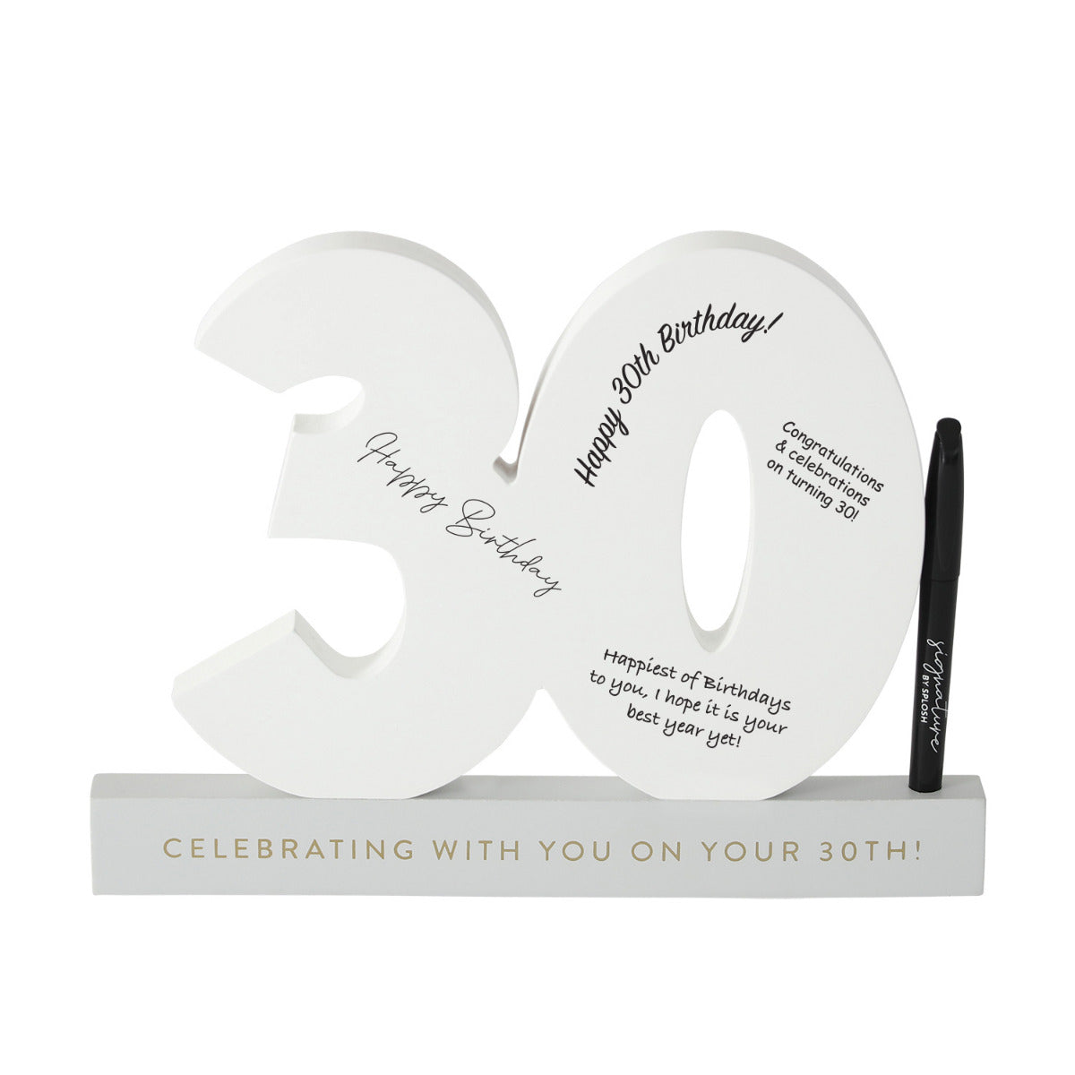 Signature Number - 30th Birthday