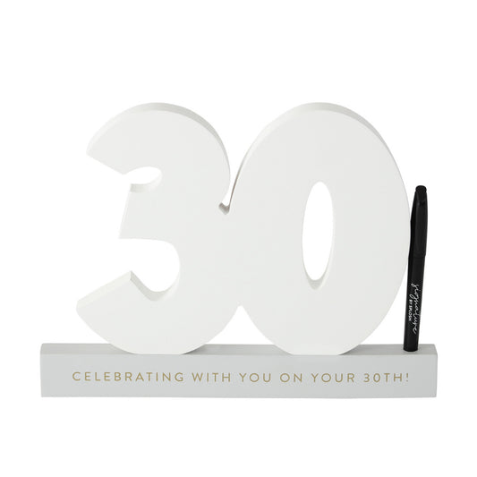 Signature Number - 30th Birthday