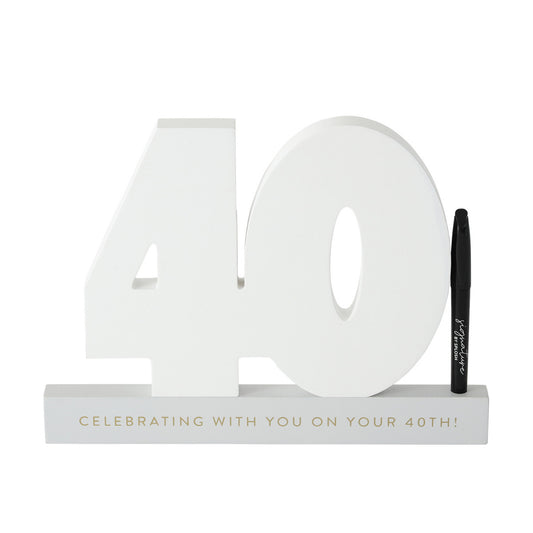 Signature Number - 40th Birthday
