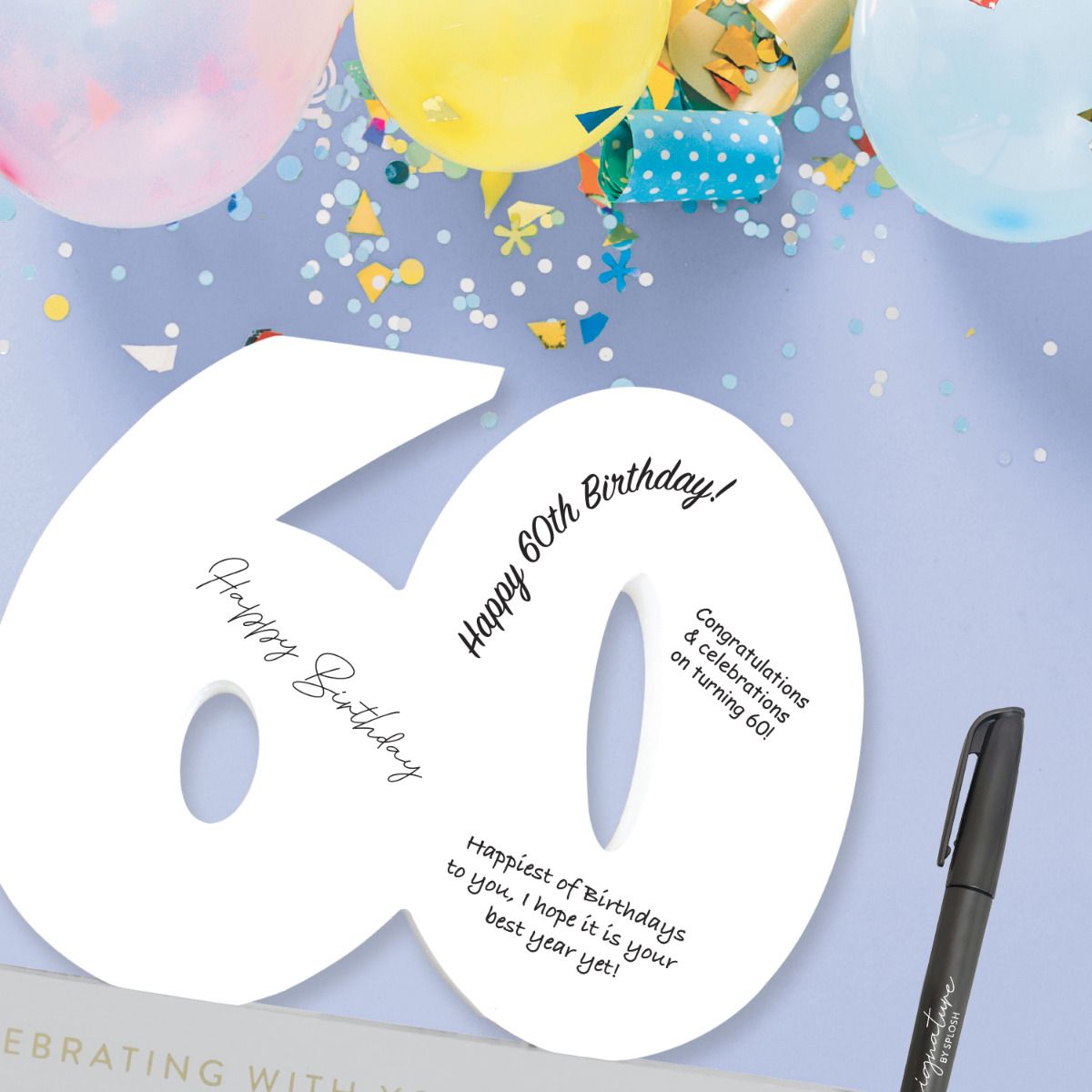 Signature Number - 60th Birthday