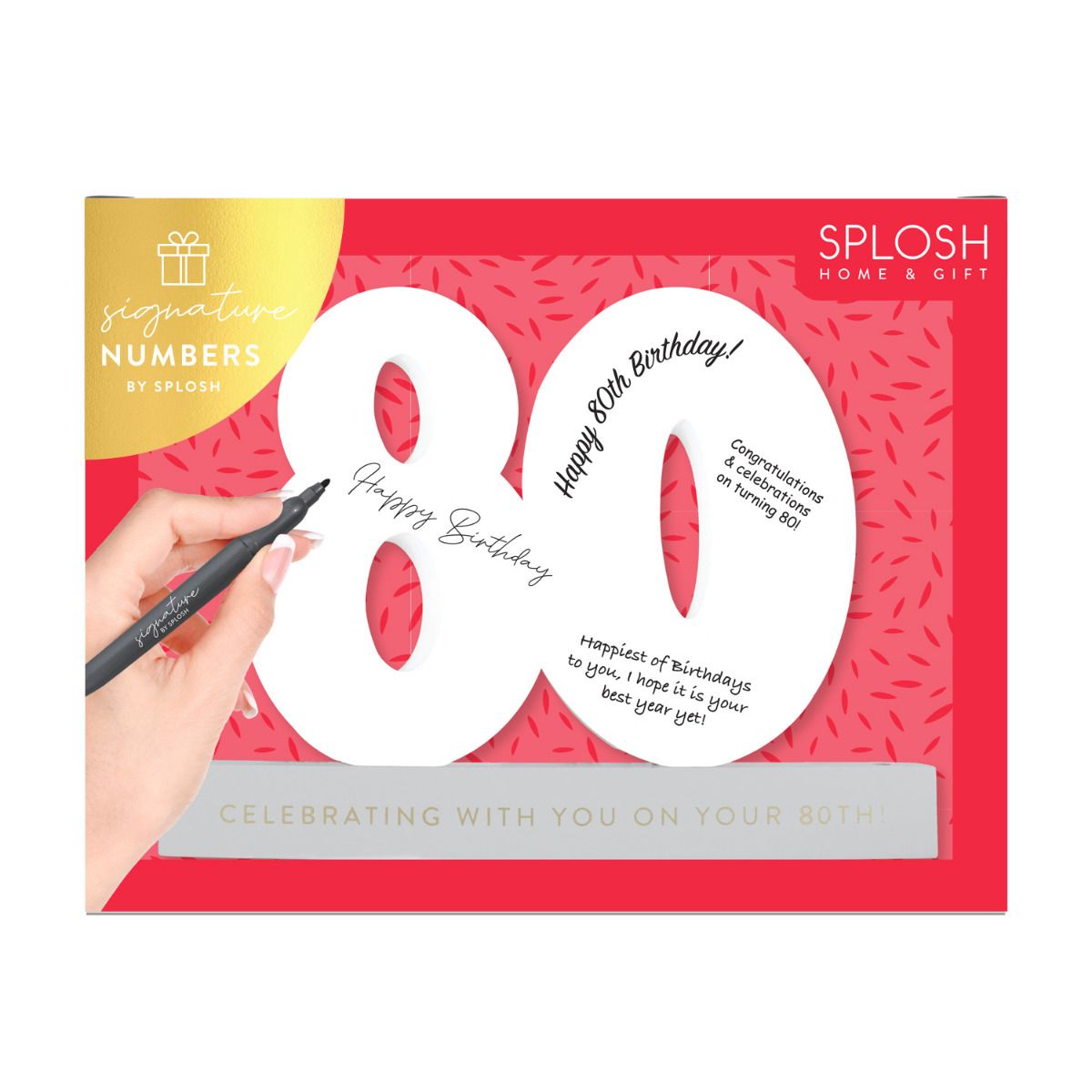 Signature Number - 80th Birthday