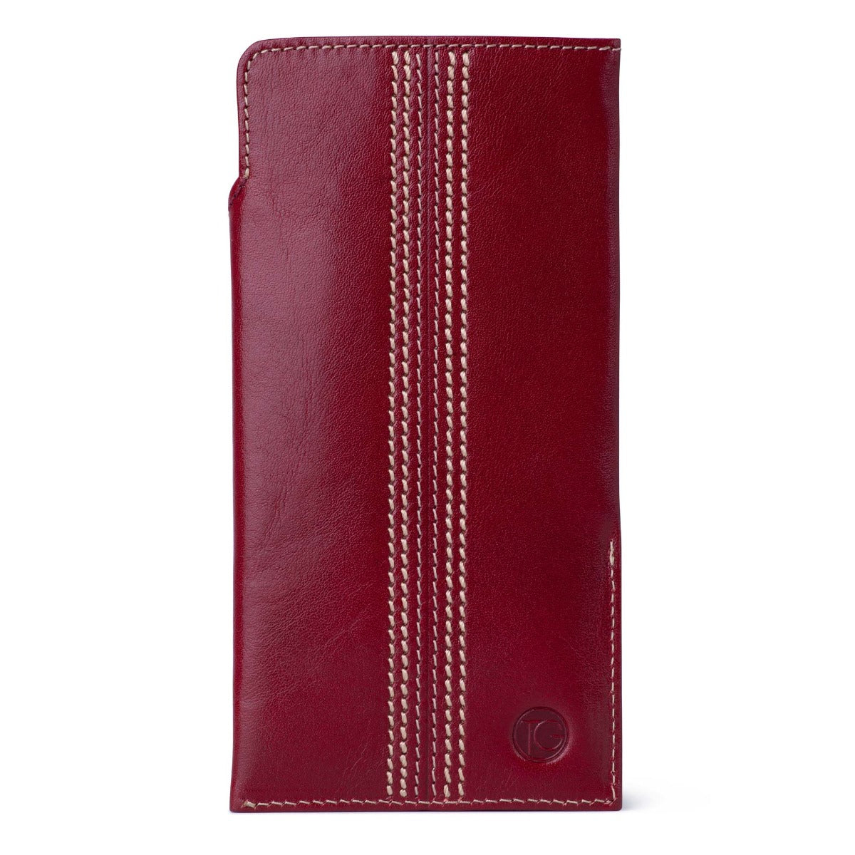 The Game Spectator leather soft glasses case- Cherry