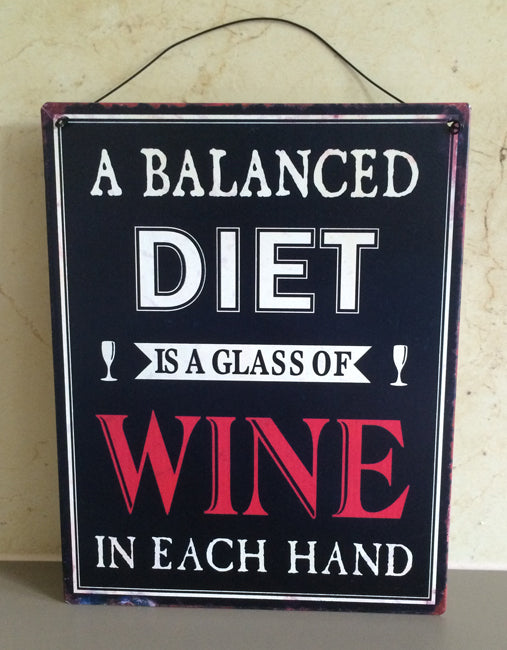 Wall Plaque - A Balanced Diet