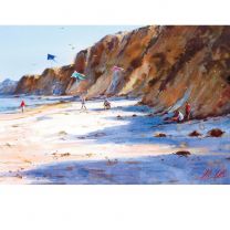 Kite Flying At Aireys Inlet by Helen Cottle