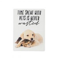Time spent with pets fridge magnet
